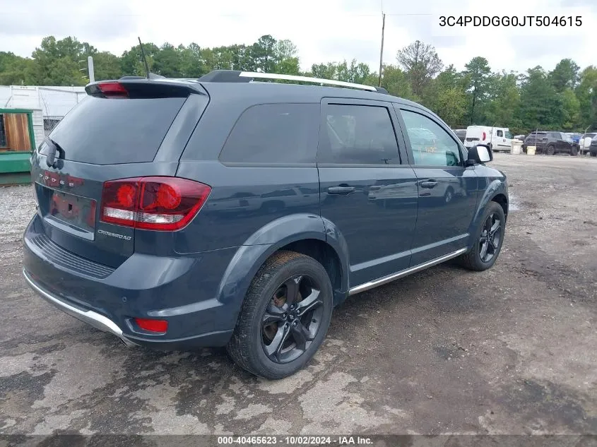 2018 Dodge Journey Crossroad Awd VIN: 3C4PDDGG0JT504615 Lot: 40465623