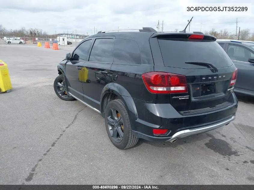 2018 Dodge Journey Crossroad VIN: 3C4PDCGG5JT352289 Lot: 40470296