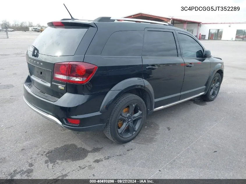 2018 Dodge Journey Crossroad VIN: 3C4PDCGG5JT352289 Lot: 40470296