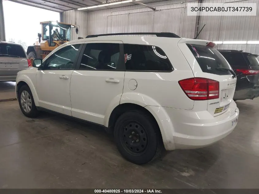 3C4PDCAB0JT347739 2018 Dodge Journey Se