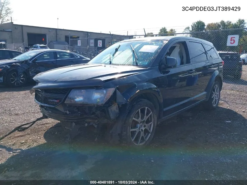 2018 Dodge Journey Gt Awd VIN: 3C4PDDEG3JT389429 Lot: 40481891