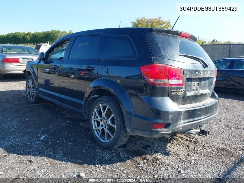 3C4PDDEG3JT389429 2018 Dodge Journey Gt Awd