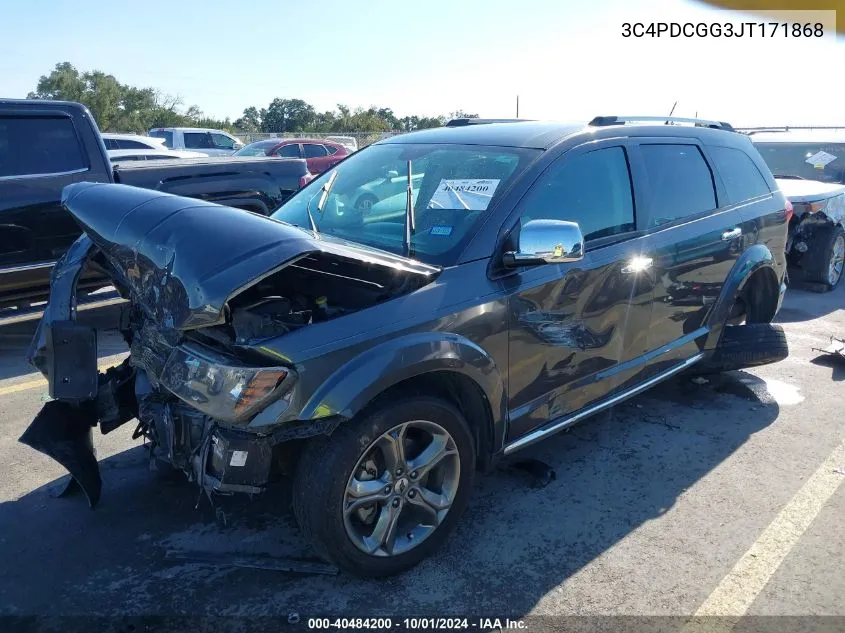 2018 Dodge Journey Crossroad VIN: 3C4PDCGG3JT171868 Lot: 40484200