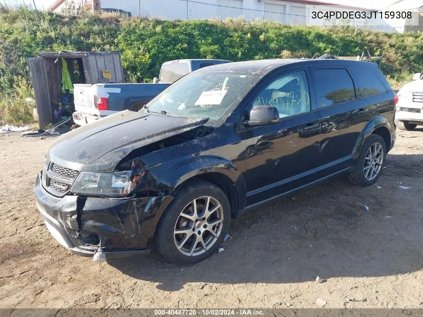 2018 Dodge Journey Gt Awd VIN: 3C4PDDEG3JT159308 Lot: 40487720