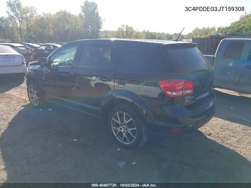 2018 Dodge Journey Gt Awd VIN: 3C4PDDEG3JT159308 Lot: 40487720