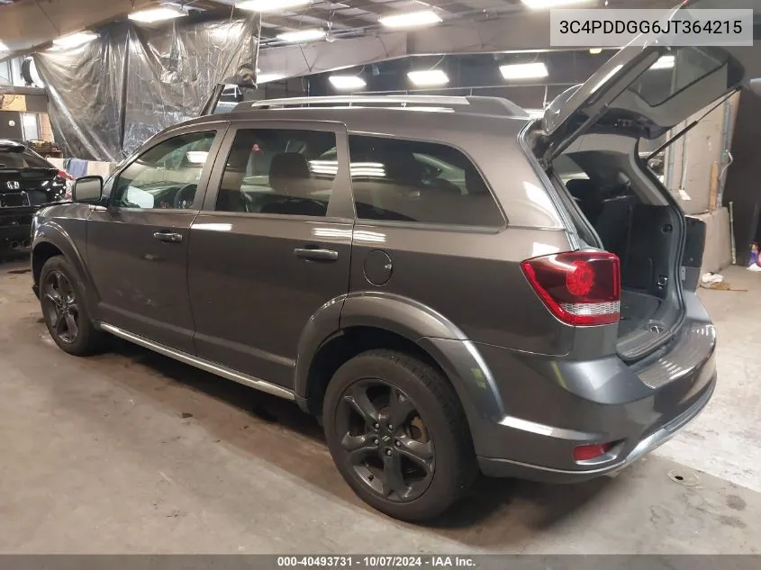 2018 Dodge Journey Crossroad Awd VIN: 3C4PDDGG6JT364215 Lot: 40493731