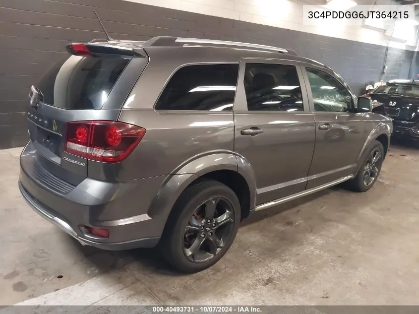 2018 Dodge Journey Crossroad Awd VIN: 3C4PDDGG6JT364215 Lot: 40493731