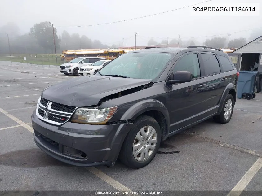 2018 Dodge Journey Se Awd VIN: 3C4PDDAG6JT184614 Lot: 40502923