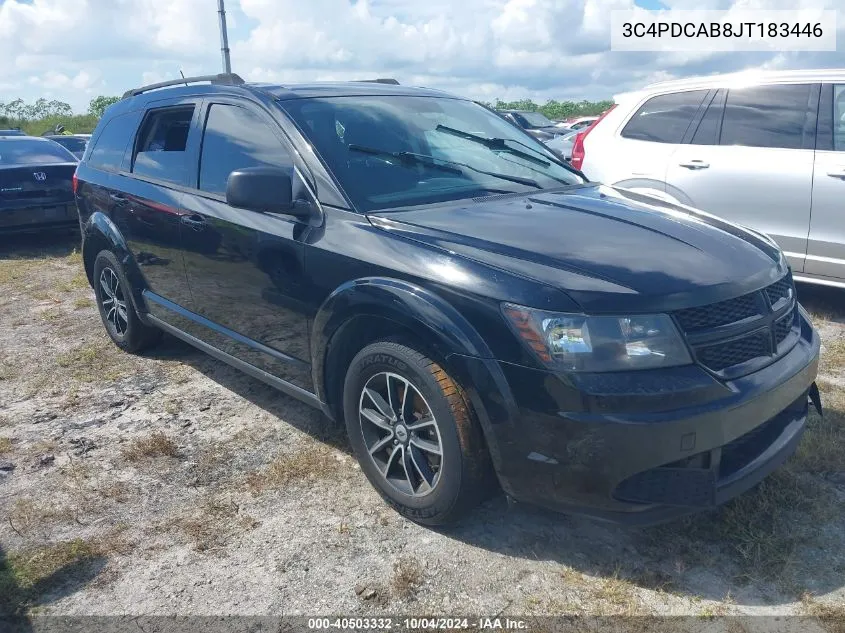 2018 Dodge Journey Se VIN: 3C4PDCAB8JT183446 Lot: 40503332