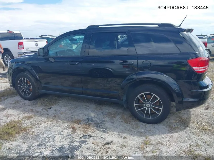 2018 Dodge Journey Se VIN: 3C4PDCAB8JT183446 Lot: 40503332