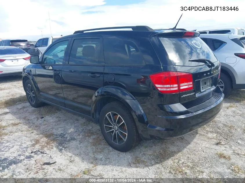 2018 Dodge Journey Se VIN: 3C4PDCAB8JT183446 Lot: 40503332