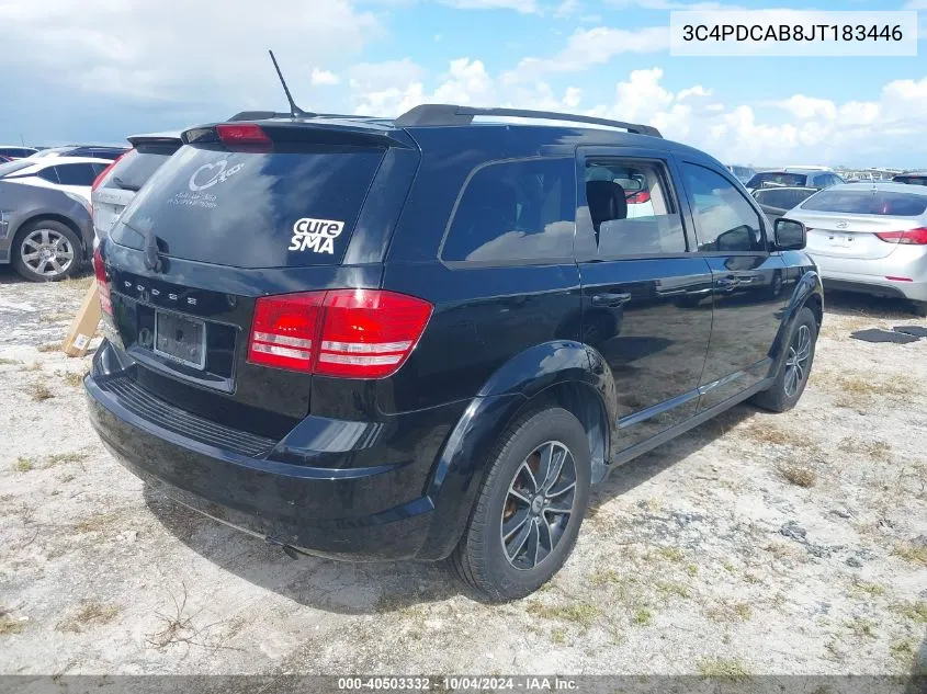 2018 Dodge Journey Se VIN: 3C4PDCAB8JT183446 Lot: 40503332