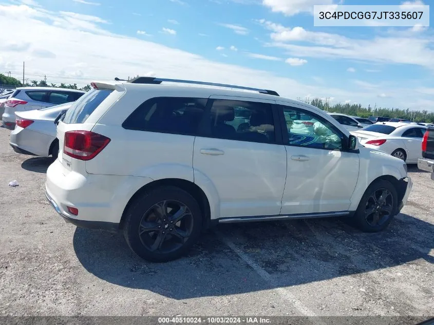 2018 Dodge Journey Crossroad VIN: 3C4PDCGG7JT335607 Lot: 40510024