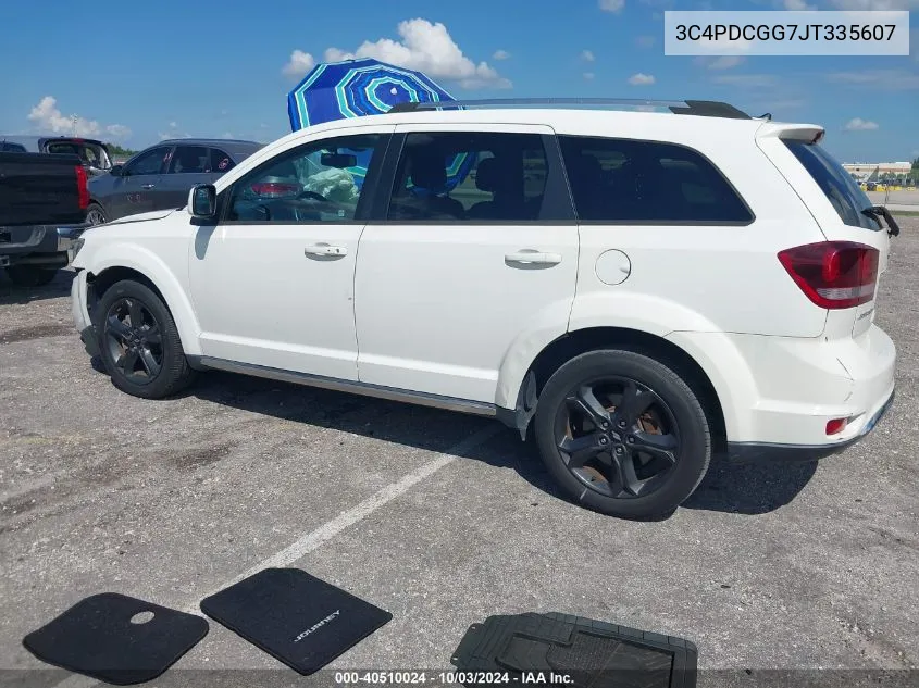 2018 Dodge Journey Crossroad VIN: 3C4PDCGG7JT335607 Lot: 40510024