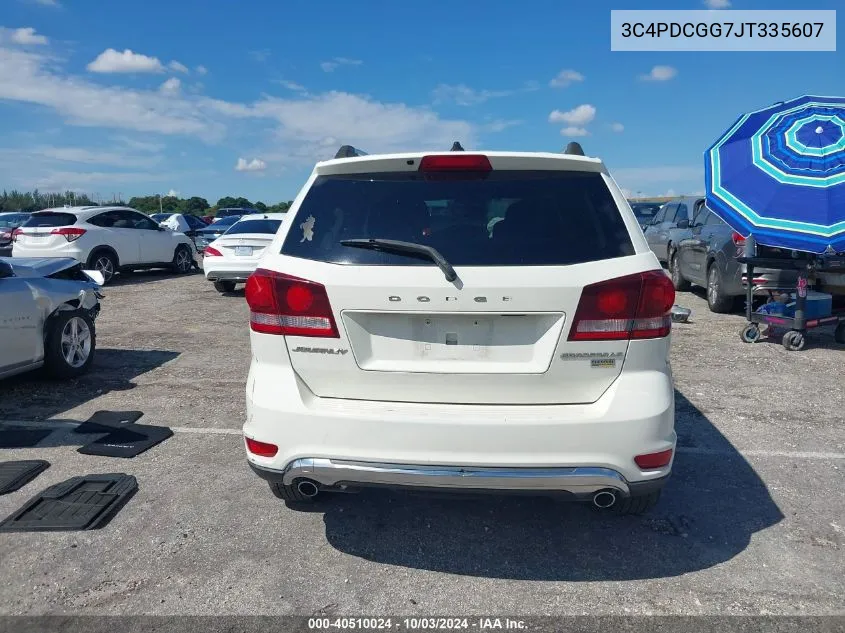 2018 Dodge Journey Crossroad VIN: 3C4PDCGG7JT335607 Lot: 40510024