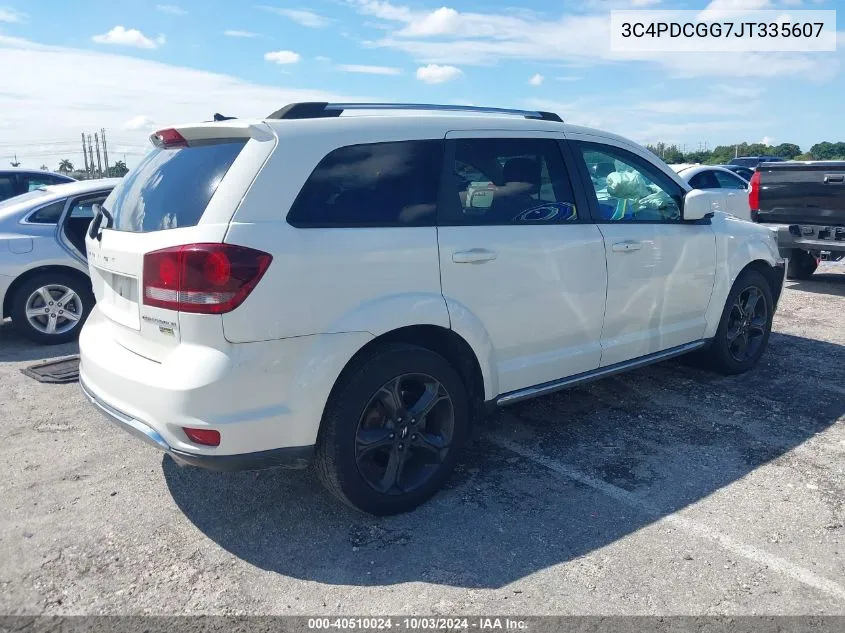 2018 Dodge Journey Crossroad VIN: 3C4PDCGG7JT335607 Lot: 40510024