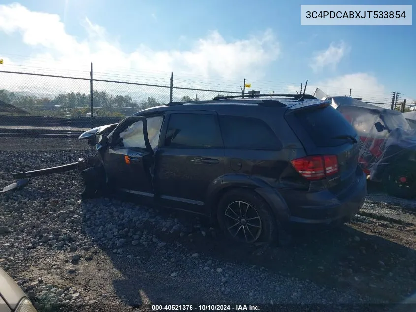 3C4PDCABXJT533854 2018 Dodge Journey Se