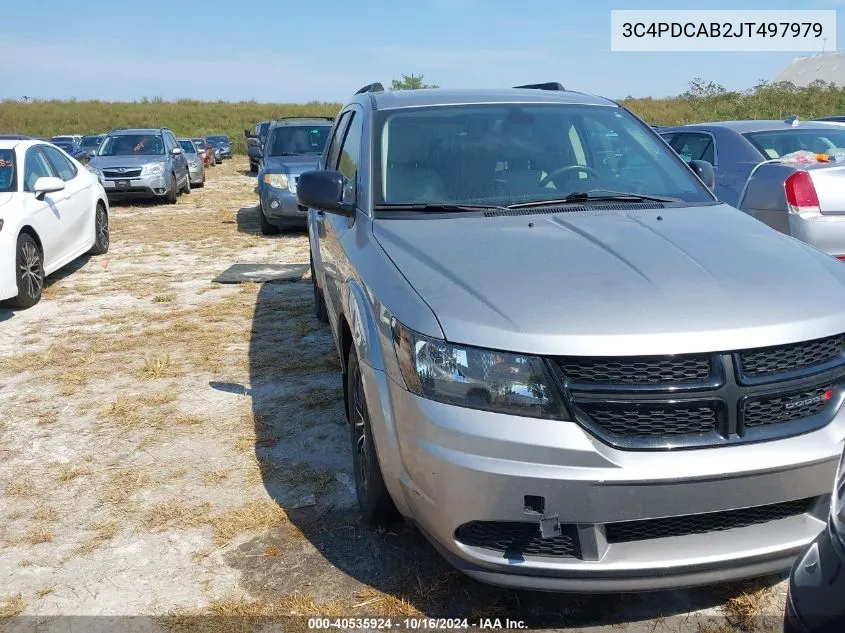 3C4PDCAB2JT497979 2018 Dodge Journey Se