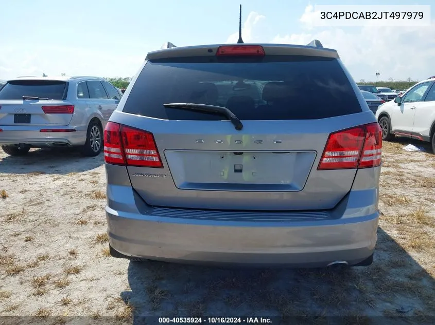 2018 Dodge Journey Se VIN: 3C4PDCAB2JT497979 Lot: 40535924