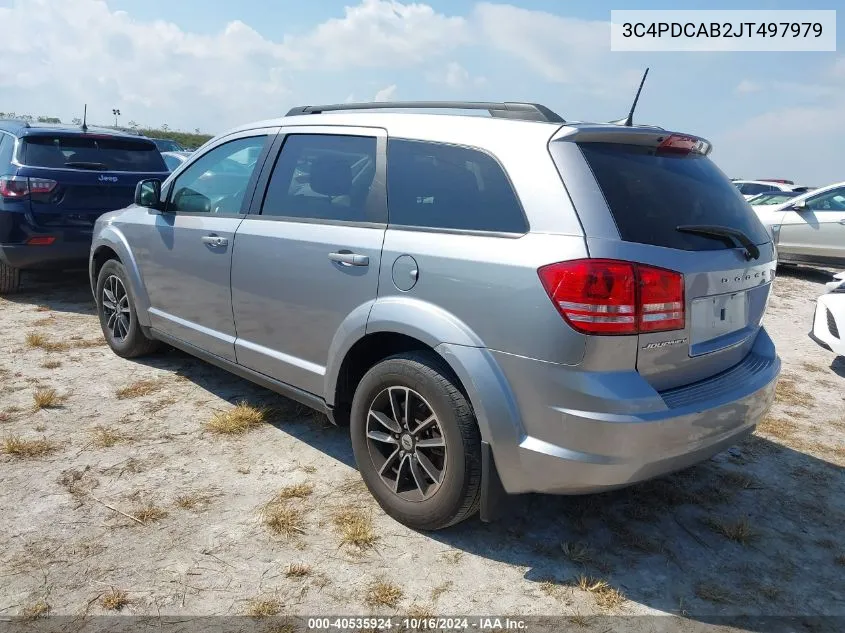 3C4PDCAB2JT497979 2018 Dodge Journey Se