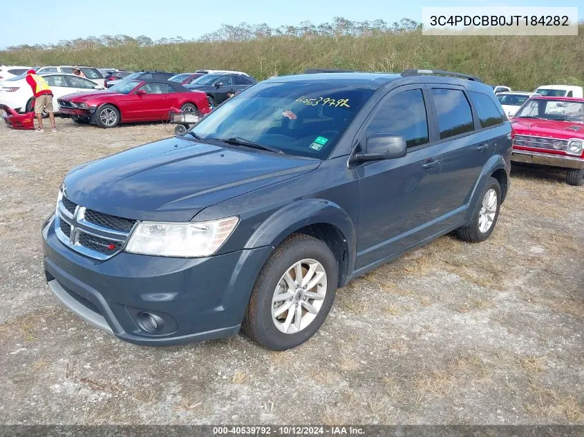 3C4PDCBB0JT184282 2018 Dodge Journey Sxt