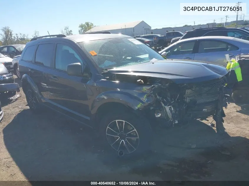 2018 Dodge Journey Se VIN: 3C4PDCAB1JT276051 Lot: 40540652