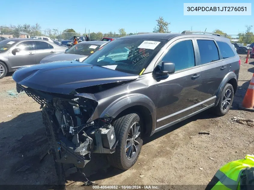 2018 Dodge Journey Se VIN: 3C4PDCAB1JT276051 Lot: 40540652