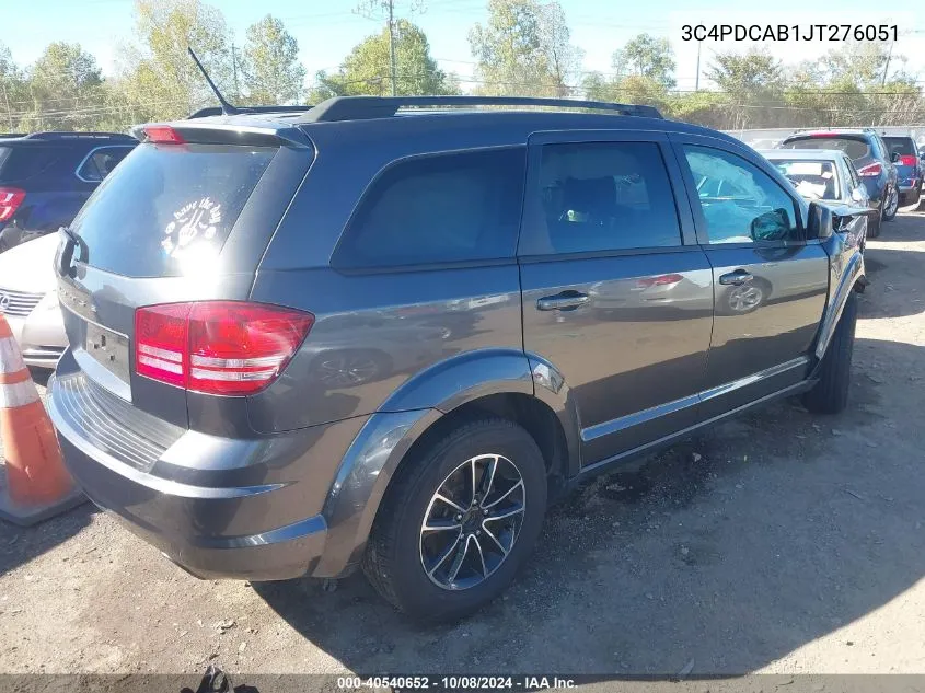 2018 Dodge Journey Se VIN: 3C4PDCAB1JT276051 Lot: 40540652