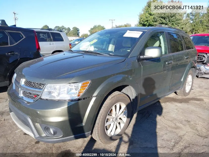 2018 Dodge Journey Sxt VIN: 3C4PDCBG6JT141321 Lot: 40552299