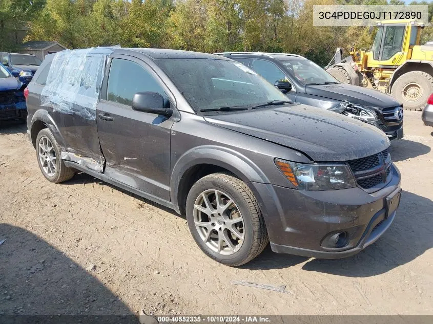 3C4PDDEG0JT172890 2018 Dodge Journey Gt Awd