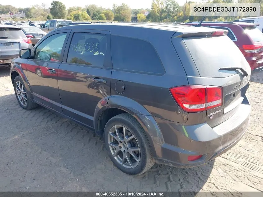 3C4PDDEG0JT172890 2018 Dodge Journey Gt Awd