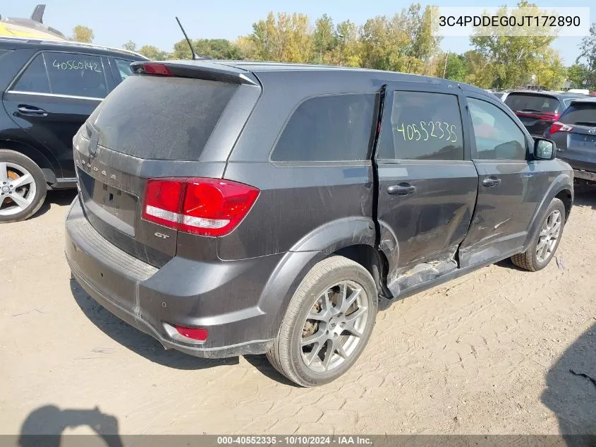 2018 Dodge Journey Gt Awd VIN: 3C4PDDEG0JT172890 Lot: 40552335