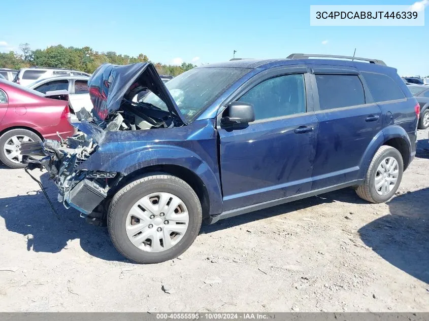 2018 Dodge Journey Se VIN: 3C4PDCAB8JT446339 Lot: 40555595