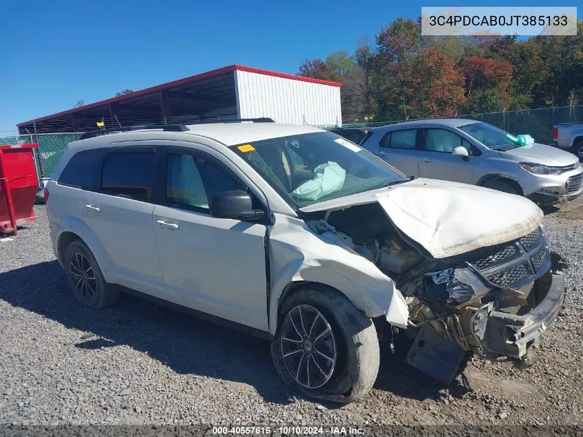 2018 Dodge Journey Se VIN: 3C4PDCAB0JT385133 Lot: 40557615