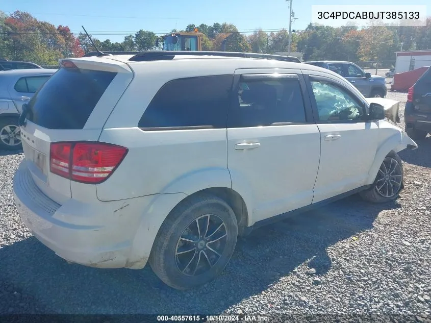 2018 Dodge Journey Se VIN: 3C4PDCAB0JT385133 Lot: 40557615