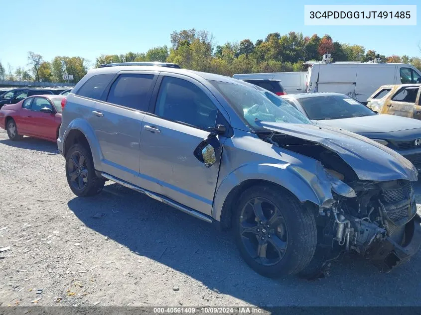 2018 Dodge Journey Crossroad Awd VIN: 3C4PDDGG1JT491485 Lot: 40561409