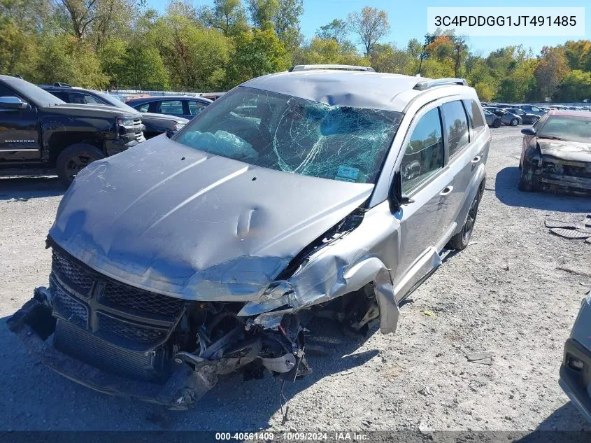 2018 Dodge Journey Crossroad Awd VIN: 3C4PDDGG1JT491485 Lot: 40561409