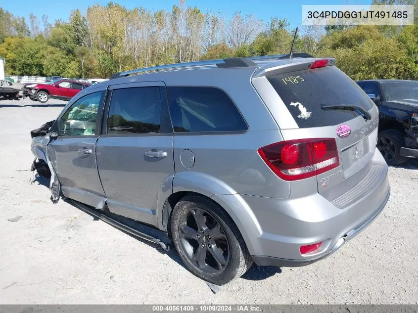 2018 Dodge Journey Crossroad Awd VIN: 3C4PDDGG1JT491485 Lot: 40561409