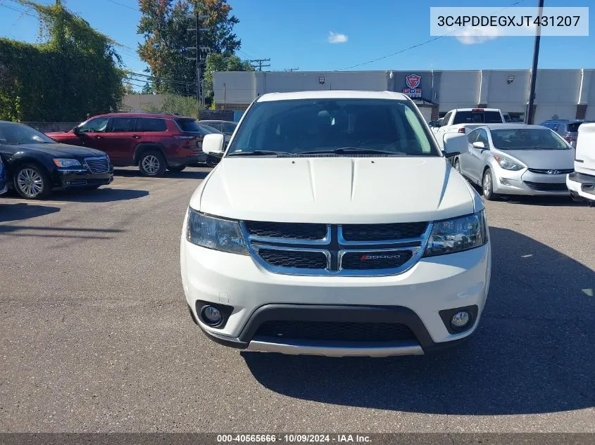 2018 Dodge Journey Gt Awd VIN: 3C4PDDEGXJT431207 Lot: 40565666