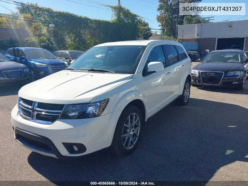 2018 Dodge Journey Gt Awd VIN: 3C4PDDEGXJT431207 Lot: 40565666