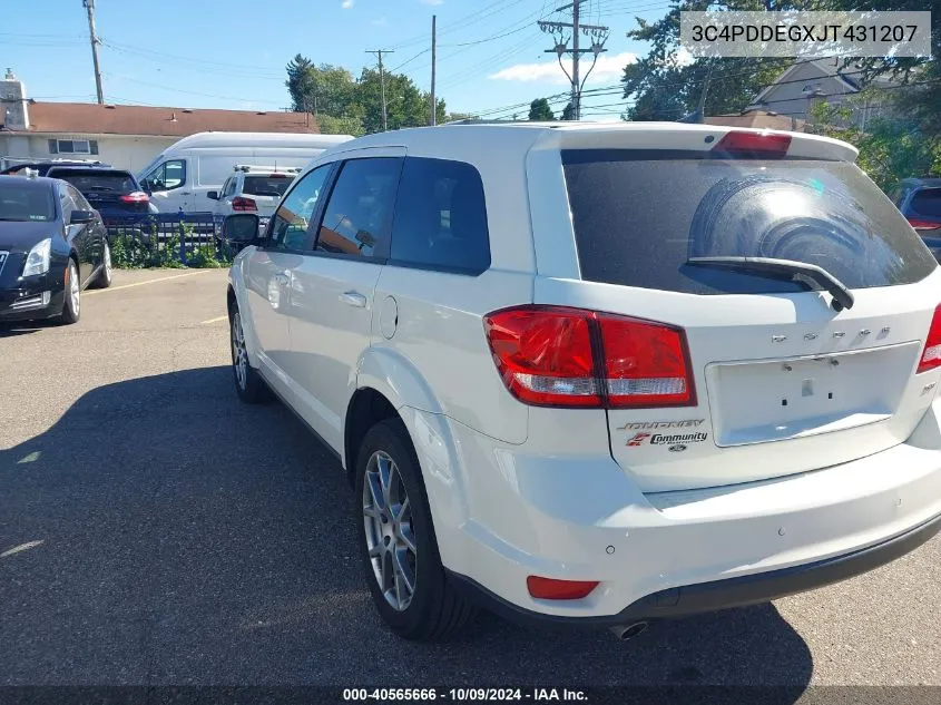 2018 Dodge Journey Gt Awd VIN: 3C4PDDEGXJT431207 Lot: 40565666