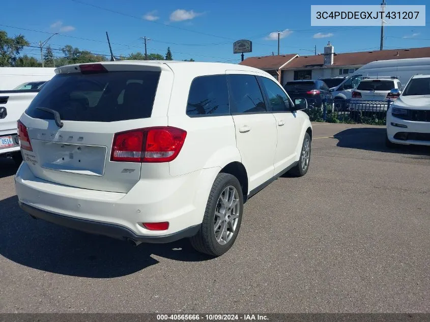 2018 Dodge Journey Gt Awd VIN: 3C4PDDEGXJT431207 Lot: 40565666