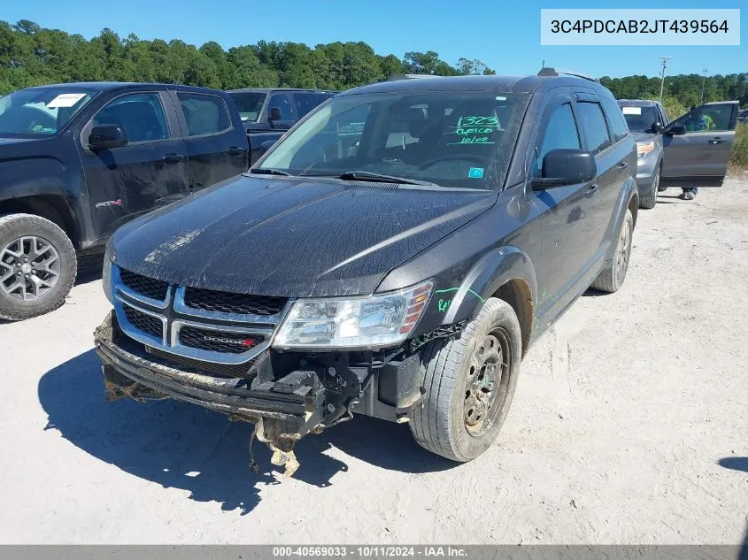 3C4PDCAB2JT439564 2018 Dodge Journey Se