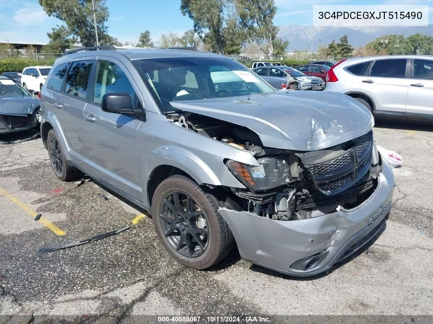 2018 Dodge Journey Gt VIN: 3C4PDCEGXJT515490 Lot: 40588067