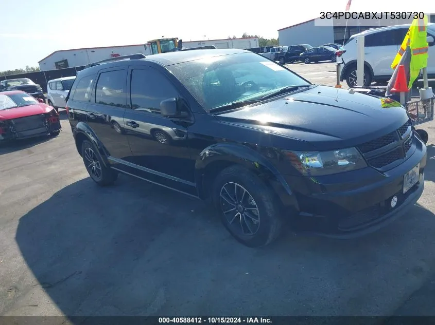 2018 Dodge Journey Se VIN: 3C4PDCABXJT530730 Lot: 40588412