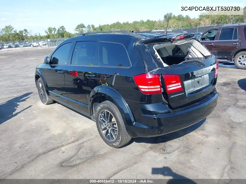 2018 Dodge Journey Se VIN: 3C4PDCABXJT530730 Lot: 40588412