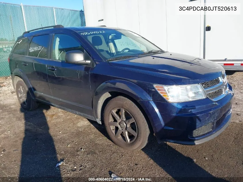 2018 Dodge Journey Se VIN: 3C4PDCAB0JT520613 Lot: 40604022