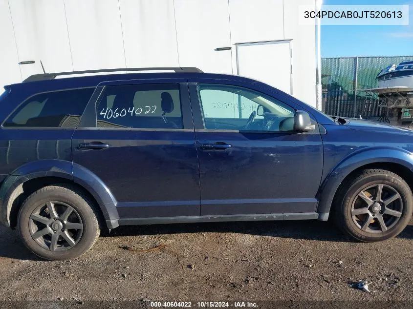 2018 Dodge Journey Se VIN: 3C4PDCAB0JT520613 Lot: 40604022