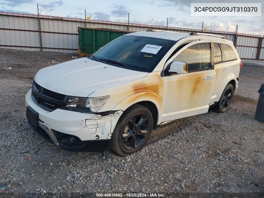 2018 Dodge Journey Crossroad VIN: 3C4PDCGG9JT310370 Lot: 40610662