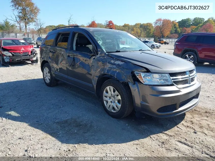 3C4PDCAB6JT302627 2018 Dodge Journey Se